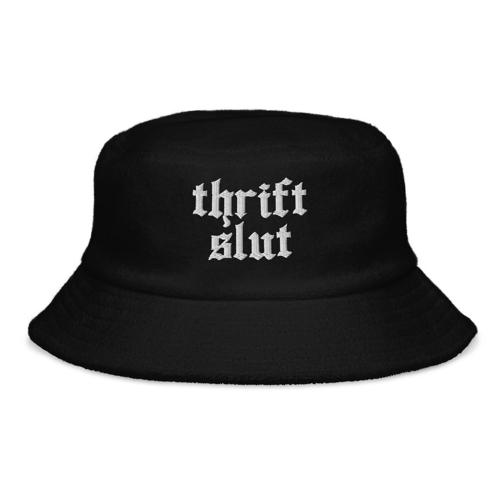 THRIFT SLUT TERRY CLOTH BUCKET HAT